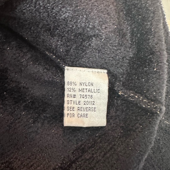 Cache black and gold metallic cowl neck sweater - Picture 4 of 5